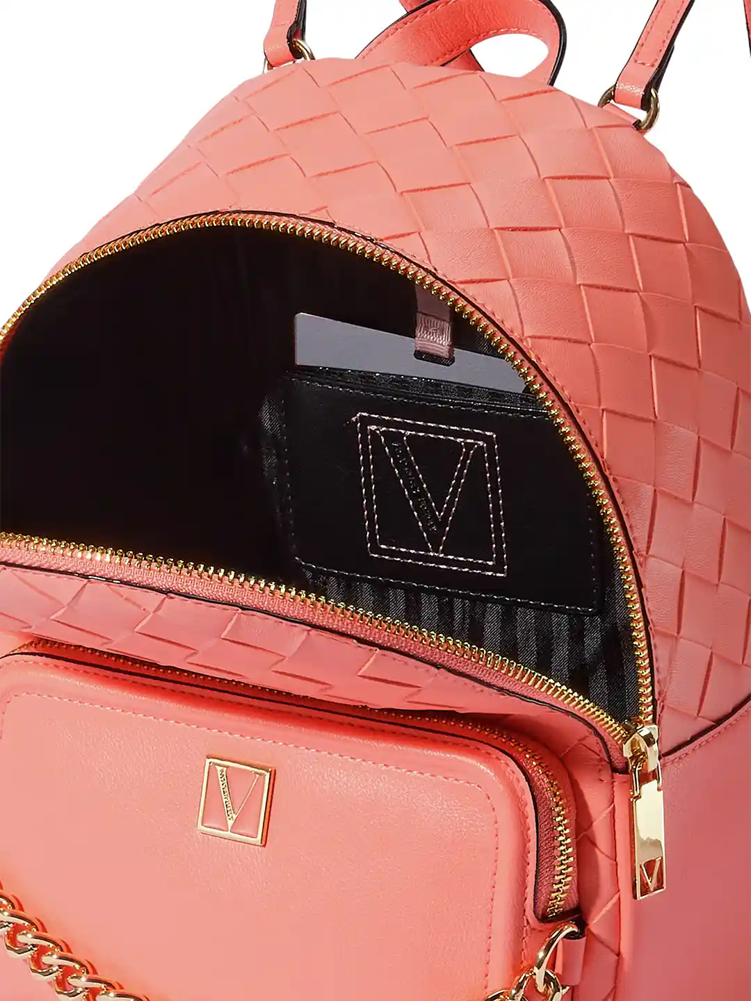 Buy Victoria's Secret Women Textured Small-Sized Backpack with