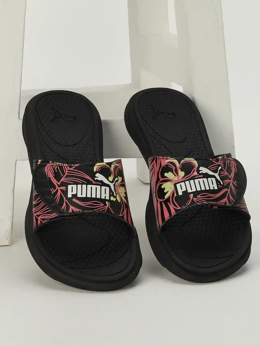 Buy Puma Women Royalcat Comfort Softride Floral Slides Flip