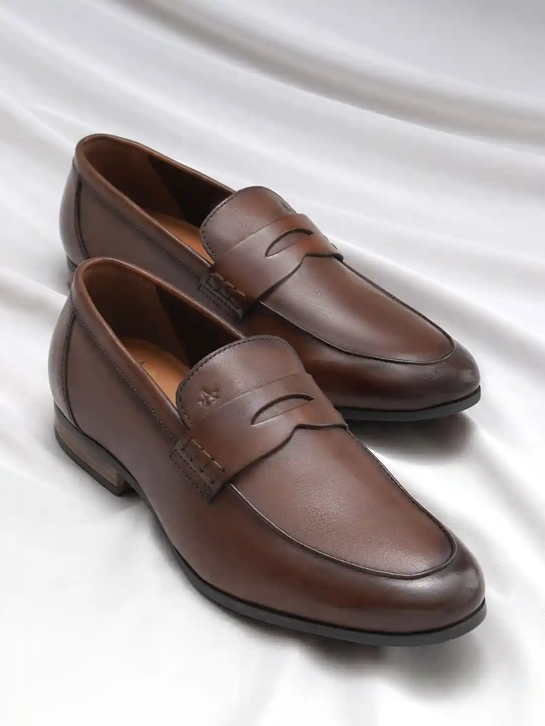 Buy Arrow Men Solid DYNA Formal Leather Penny Loafers Formal