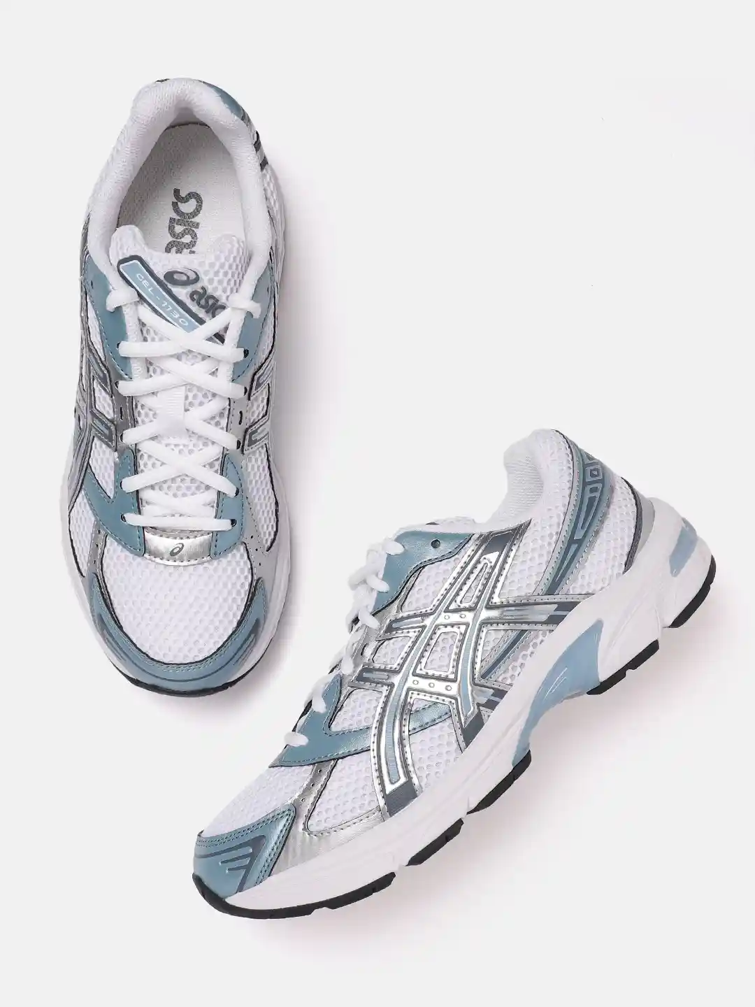 Buy ASICS Men Woven Design Round-Toe GEL-1130 Walking Shoes with