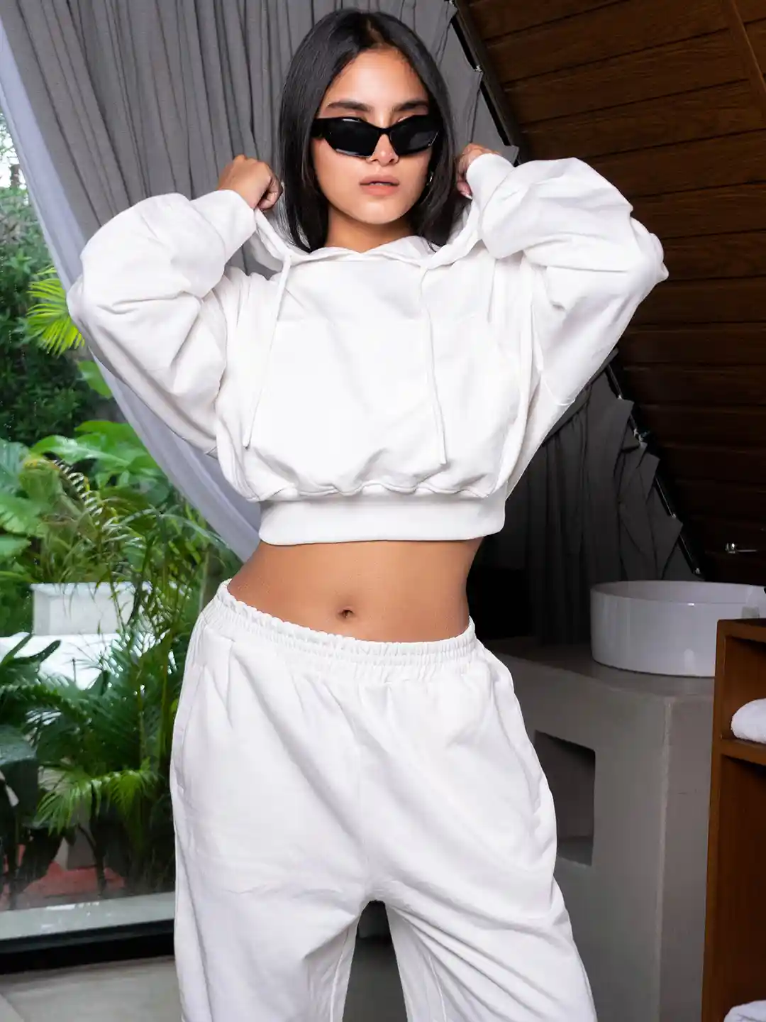 Crop Top Trendy Sweat Pants Crop Top Cute Outfits With Gray