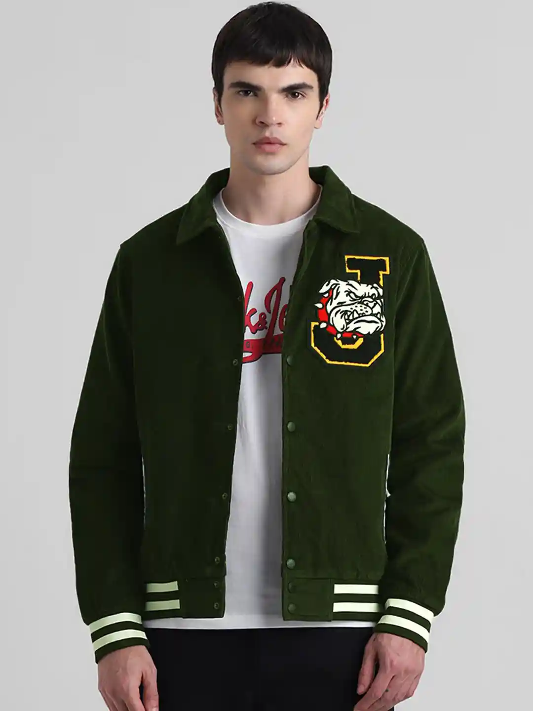 Varsity Jacket Redbat Jacket For Men Buy Jack Jones Graphic