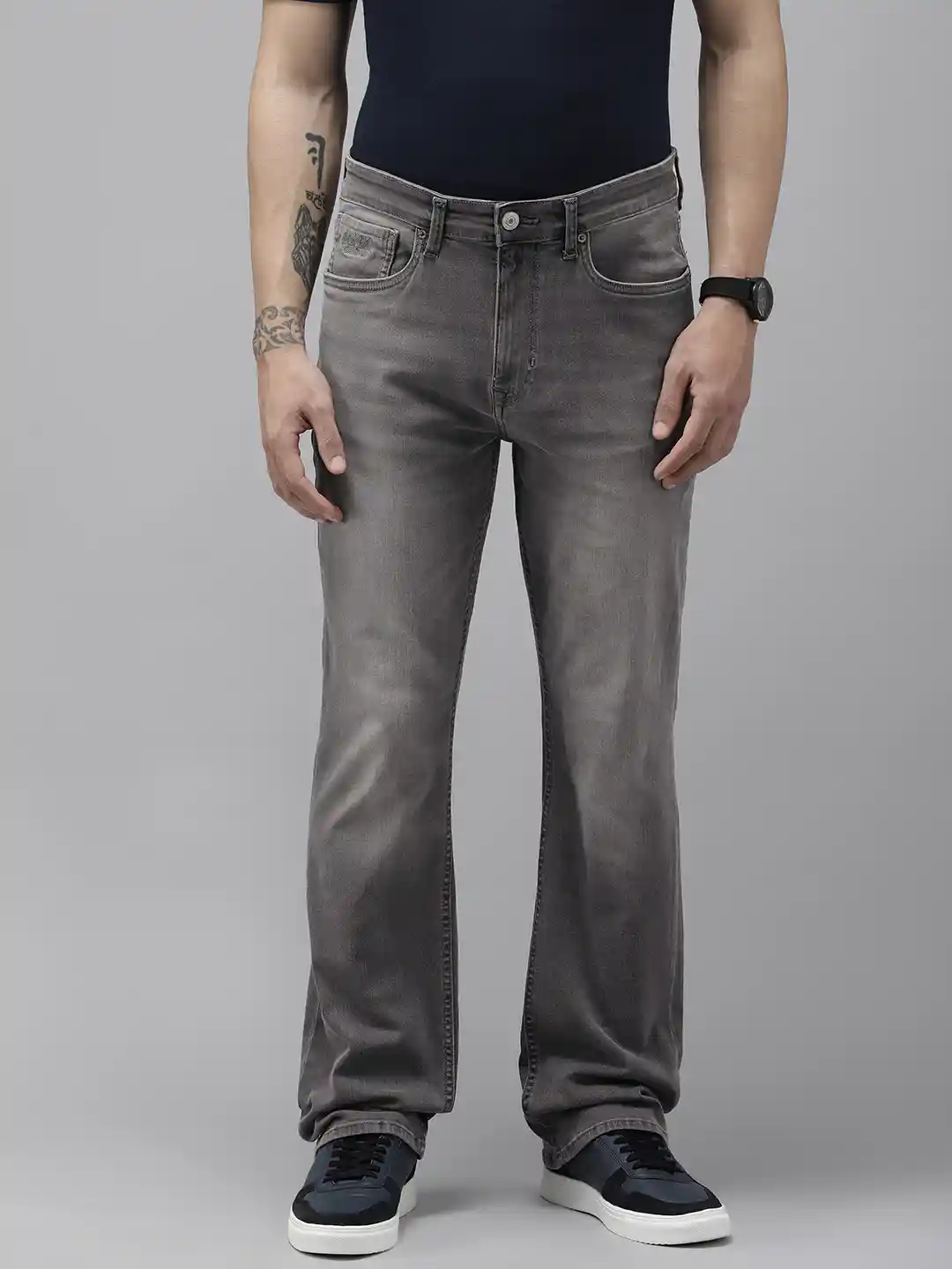 Buy Polo Denim Men Mid Rise Bootcut Light Fade