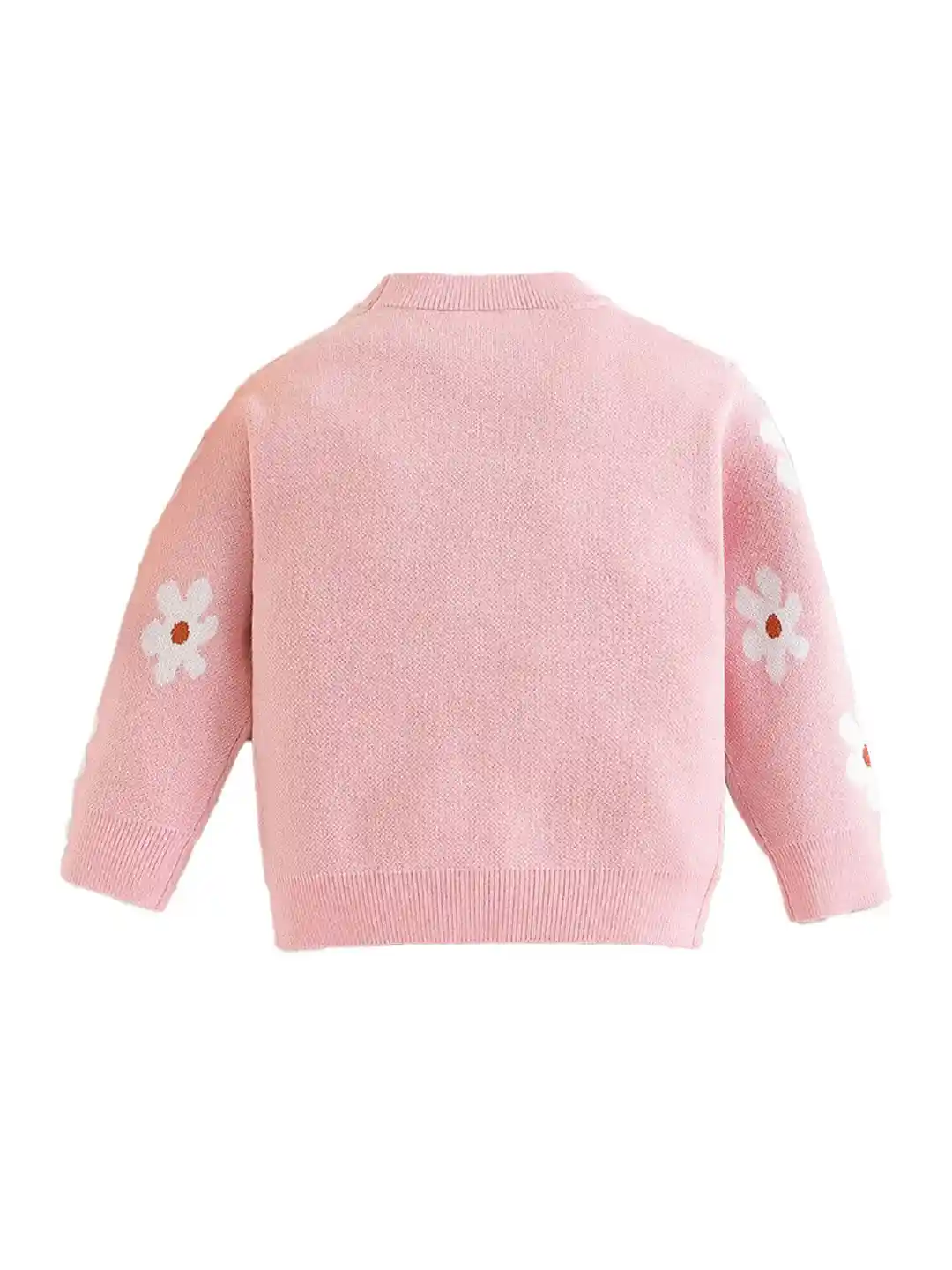 Buy StyleCast Girls Pink Floral Printed Pullover Cotton Sweater