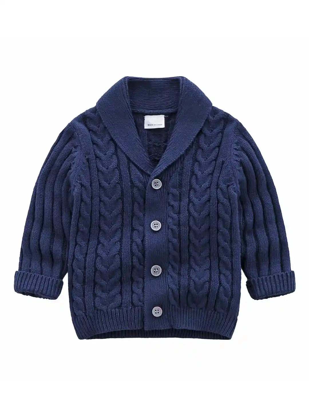 Boys Next Navy Cardigans StyleCast Boys Navy Blue Cable Knit Self