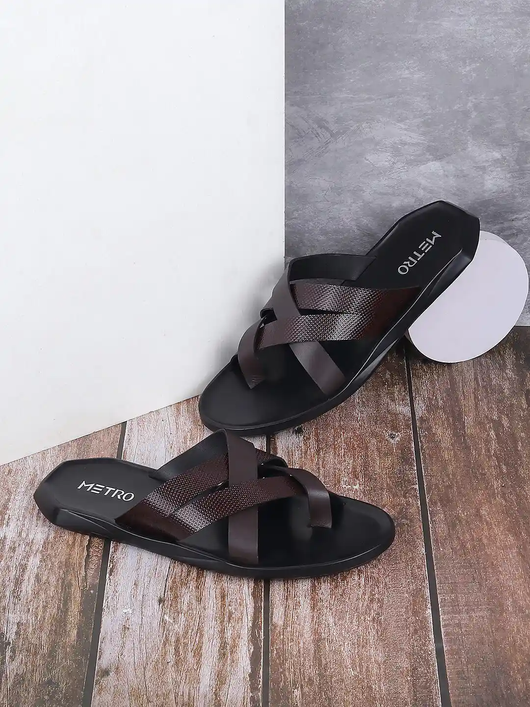 Buy Metro Men Leather Comfort Sandals Sandals for Men 25855996
