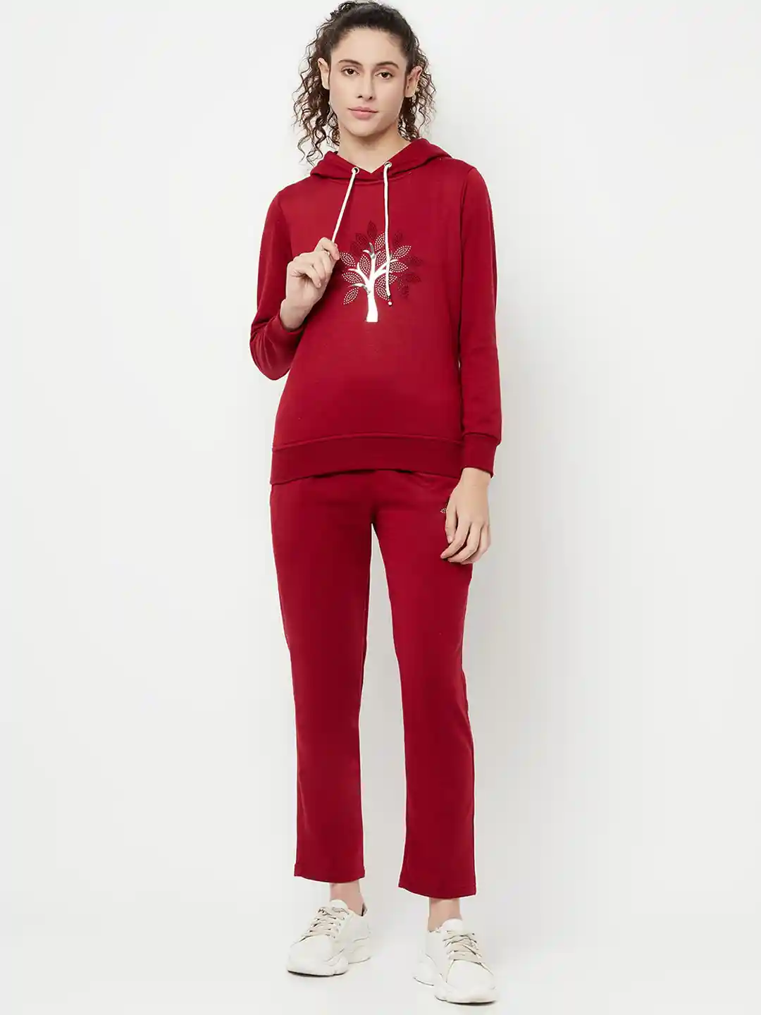 Buy Divine Girl Graphic Printed Fleece Cotton Tracksuit