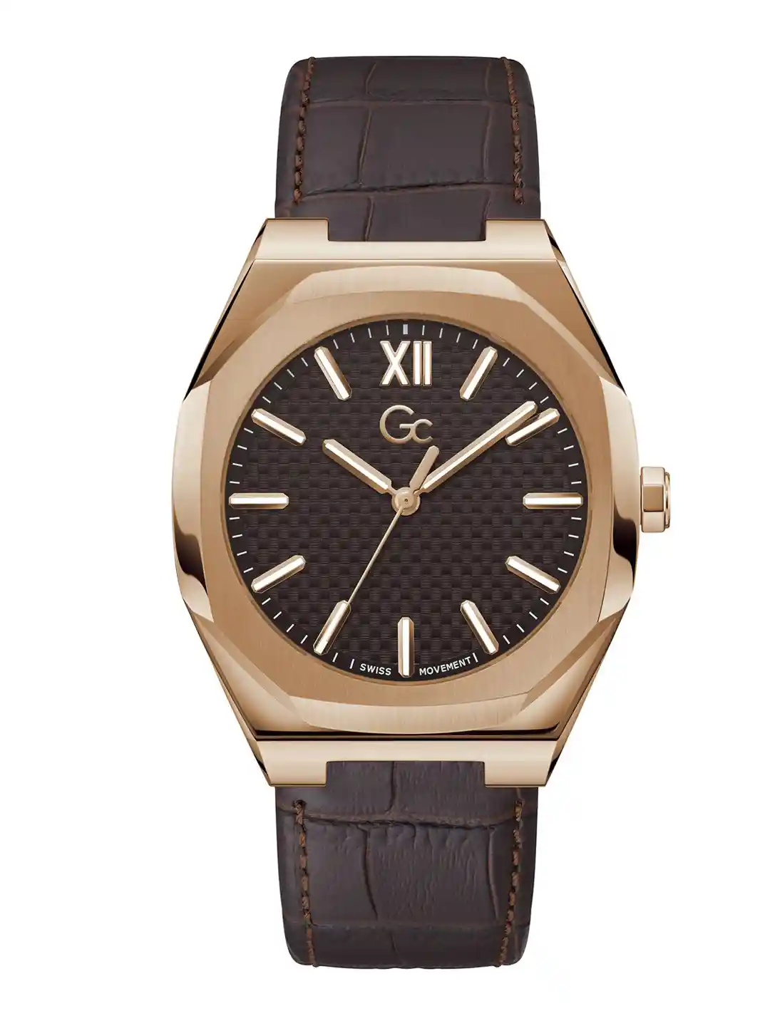 GC GUESS COLLECTION Coussin Sleek Brown Dial Men Quartz Analog Watch  Z26005G4MF