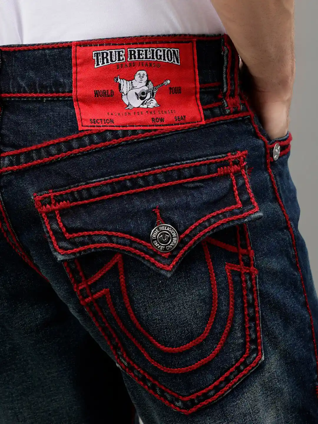 Denim True Religion Black And Red True Religion Ricky Super T