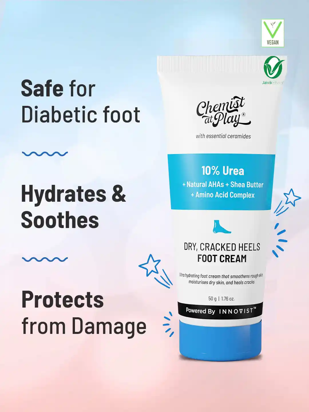 Buy Chemist at Play Dry Cracked Heels Foot Cream For Diabetic Foot