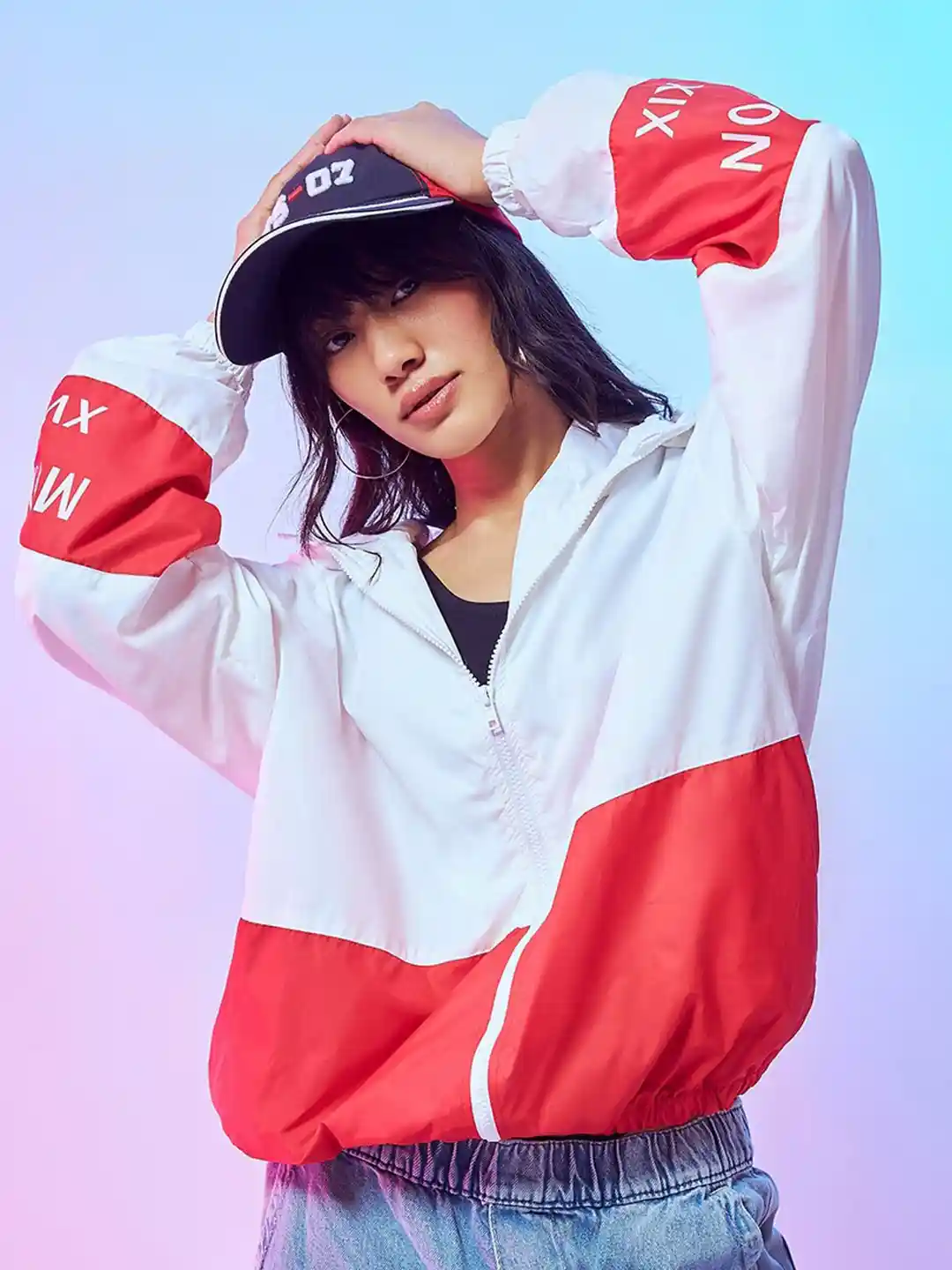 Buy Bewakoof Air Women Color Block Super Loose Fit Plus Size