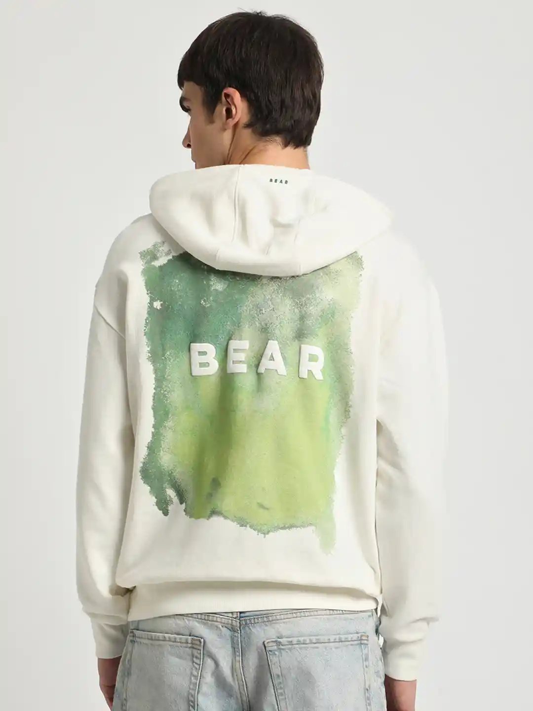 Buy THE BEAR HOUSE Typography Printed Hooded Pure Cotton Pullover