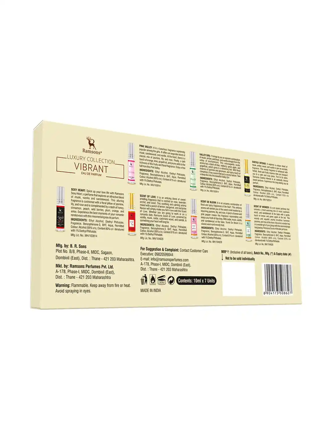 Buy Ramsons Vibrant Luxury Set Of Eau de Parfum 10ml Each