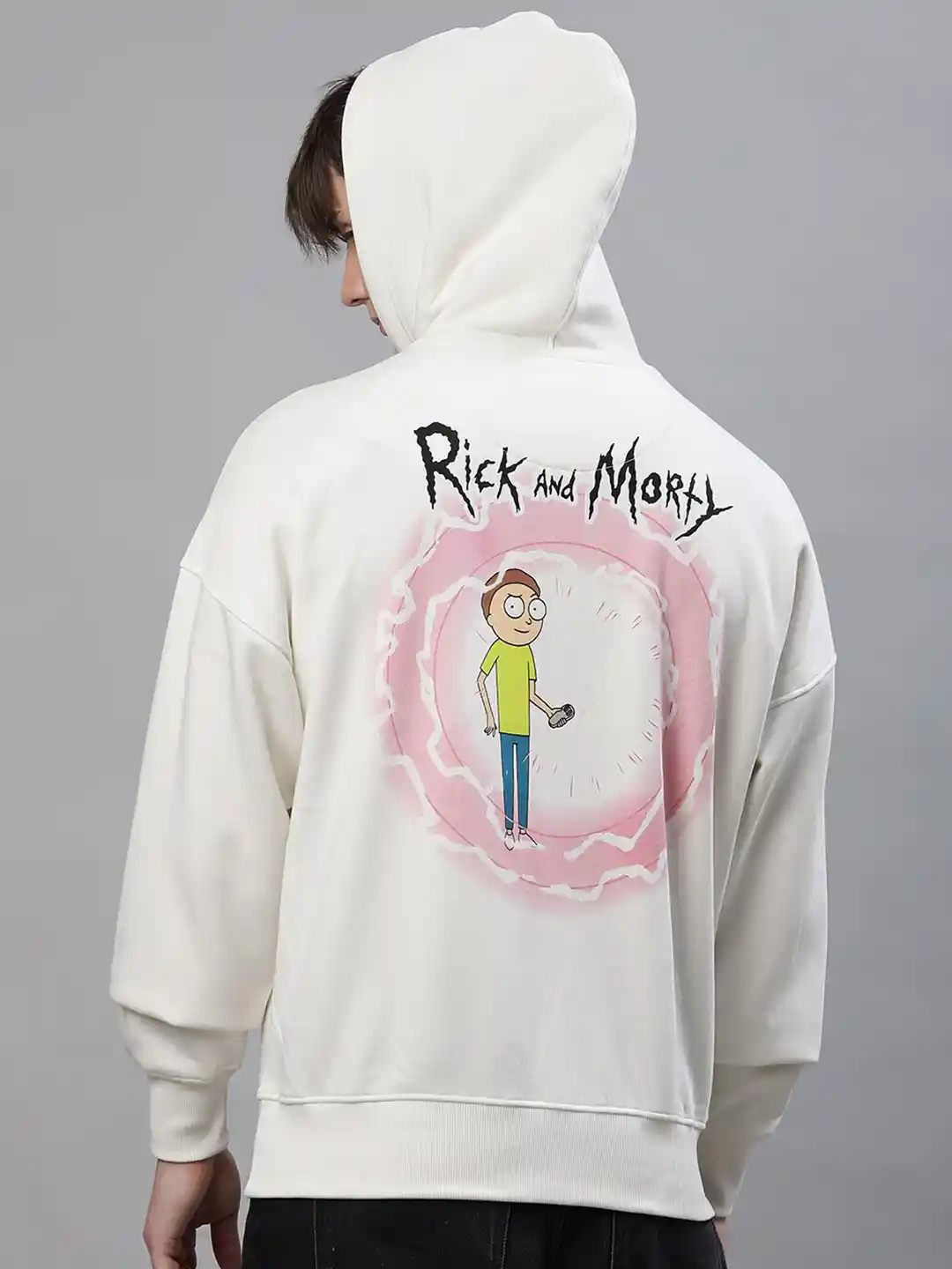Womens Hoodie Rick And Morty Pink Sweatshirt Ladies H&M Lilac Pink