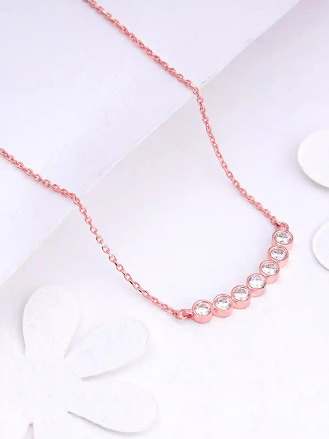 Buy GIVA 925 Silver Rose Gold Sweet Love Necklace Necklace and