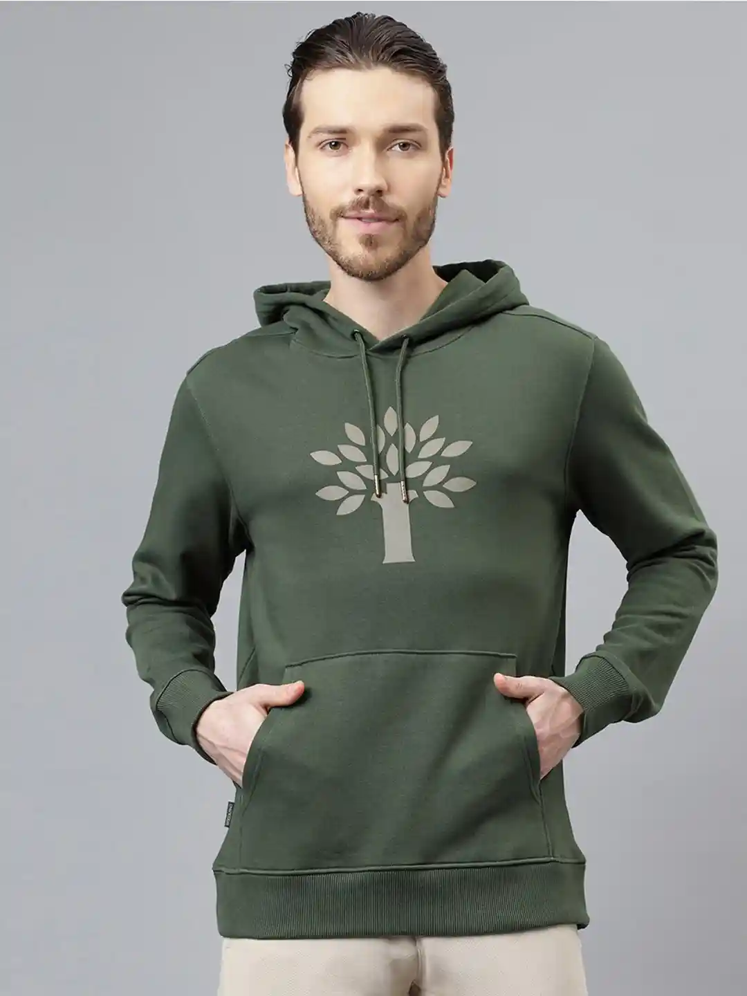 Mens Hoodies Printed Zip Up Hoodie Buy Woodland Graphic