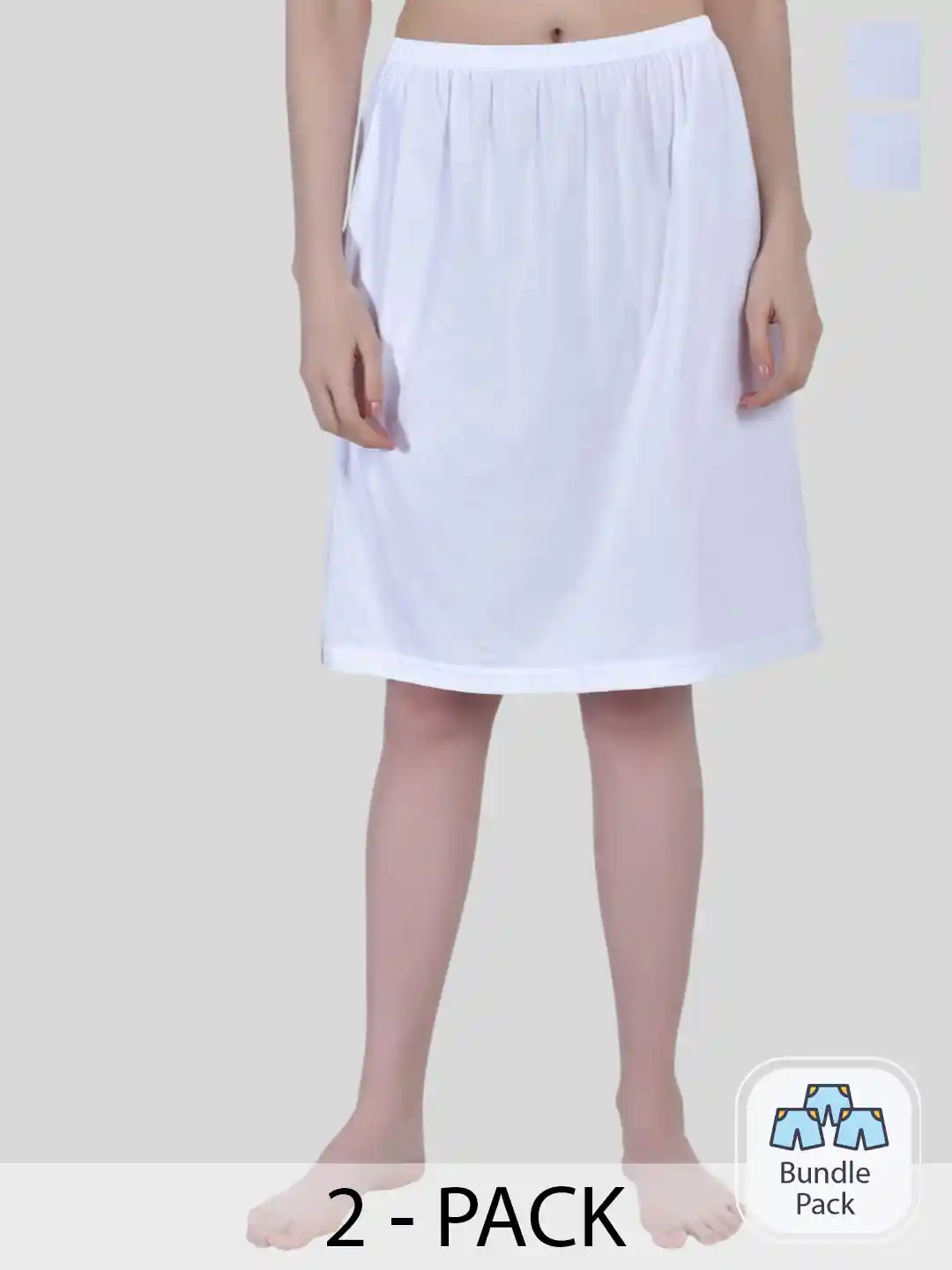 Buy Aimly Pack Of Cotton Knee Length Skirt Slip Slips for