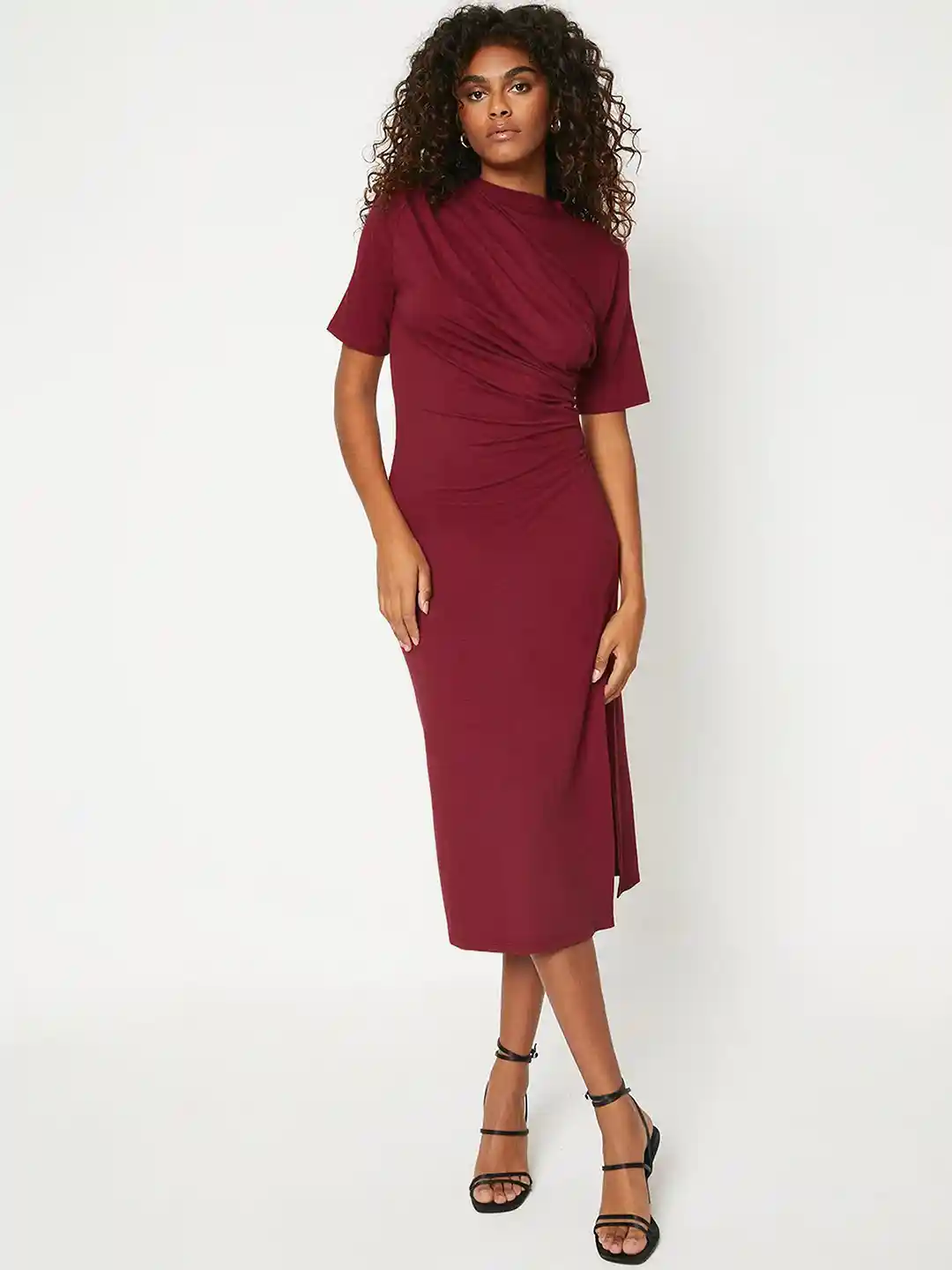 strapless open back dress Dorothy Perkins