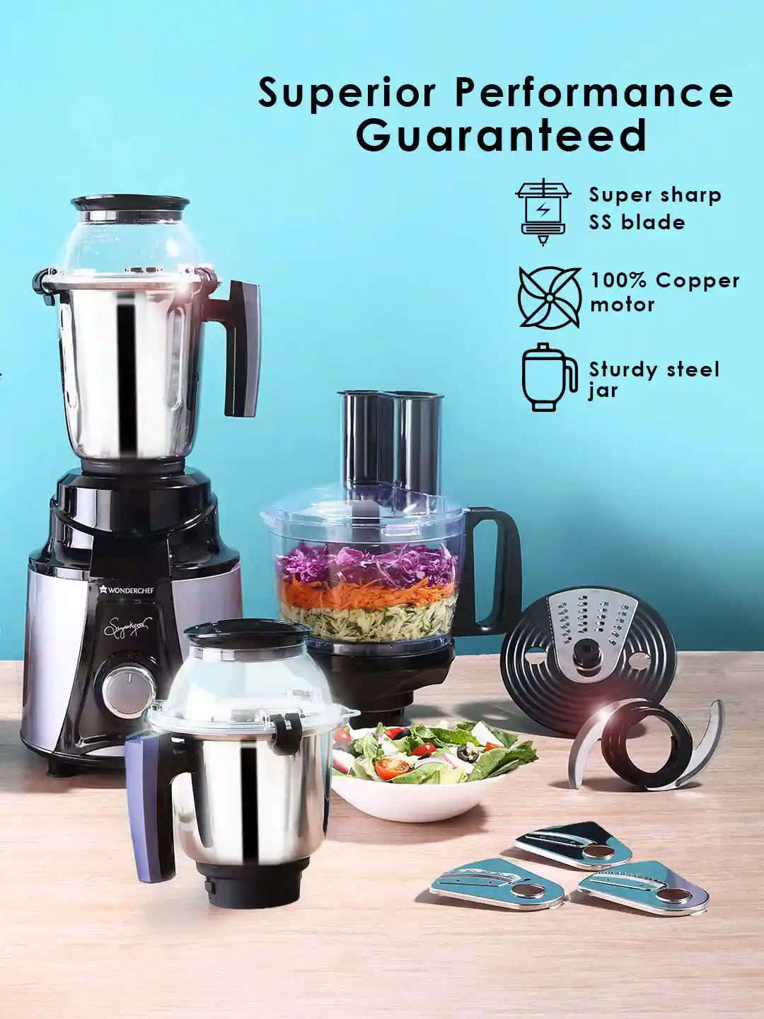 Wonderchef Copper Coloured Food Mixer Wonderchef Nutri-blend CKM