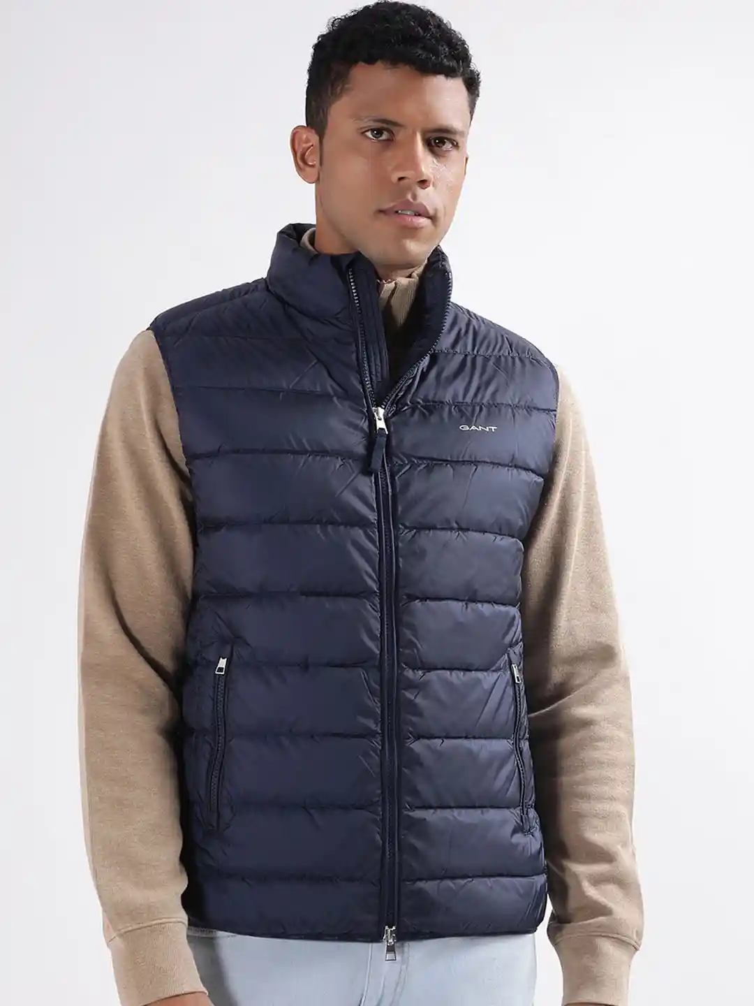 Ajio Gant Sleeveless Jacket Padded Jackets Myntra Sleeveless