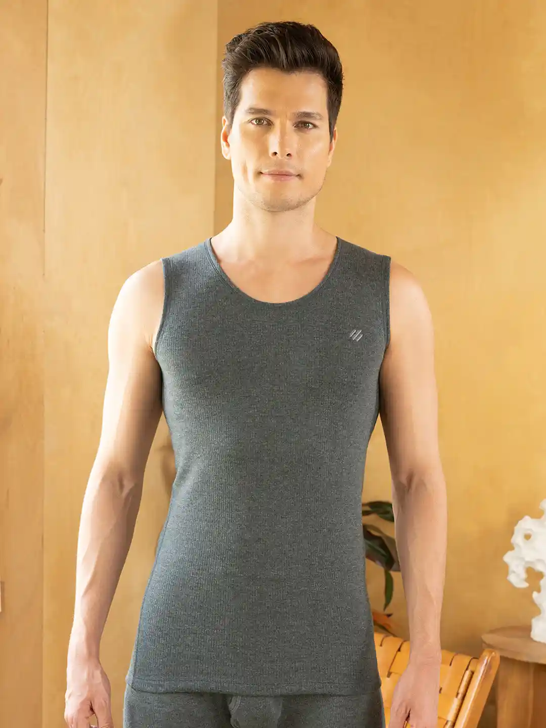 Buy ONN Ribbed Sleeveless Thermal Top Thermal Tops for Men