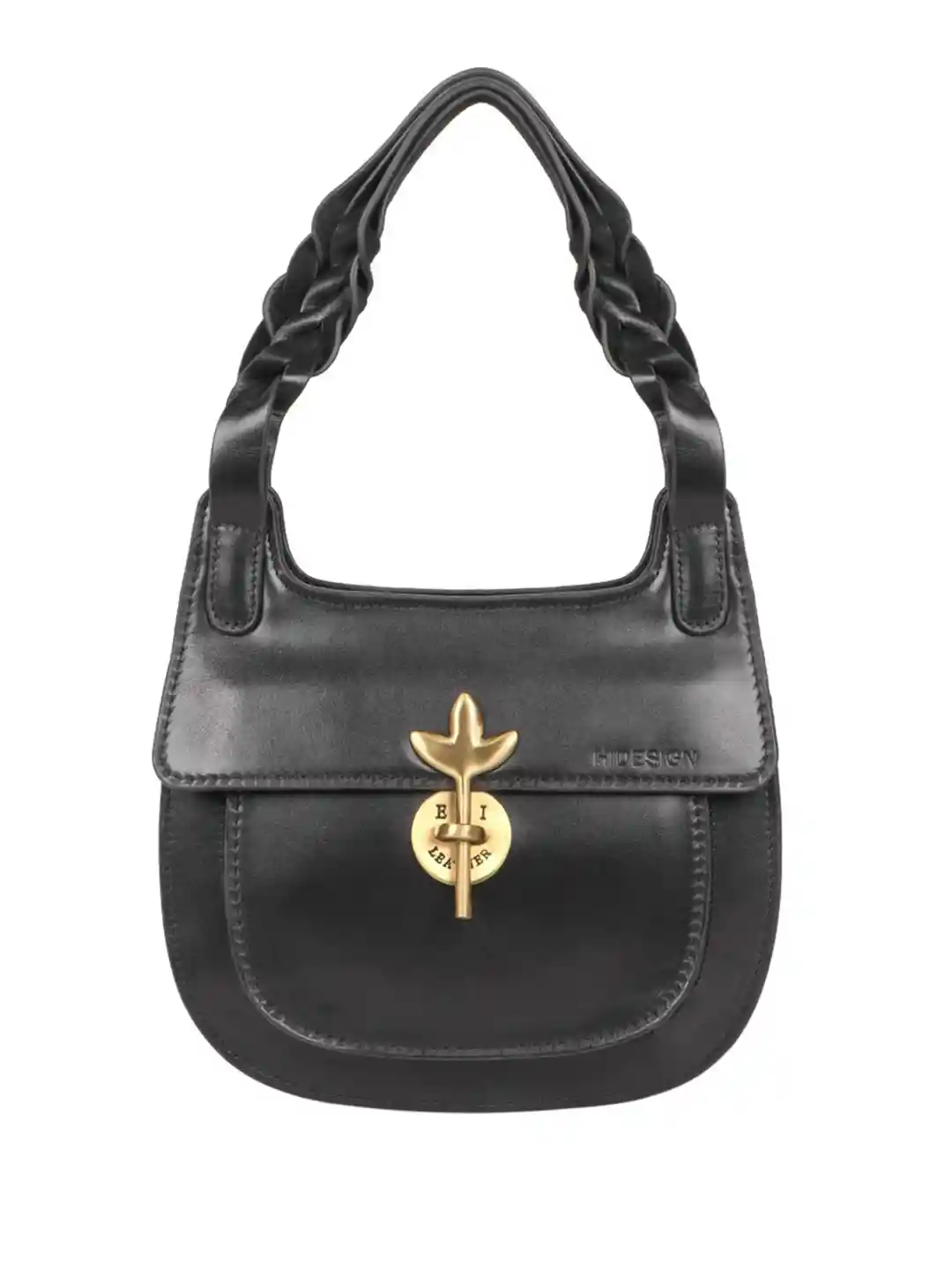 Buy Hidesign Preserve Solid Half Moon Leather Handheld Bag