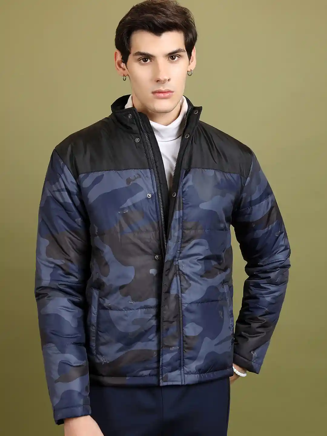 Buy HIGHLANDER Camouflage Printed Puffer Jacket Jackets for Men
