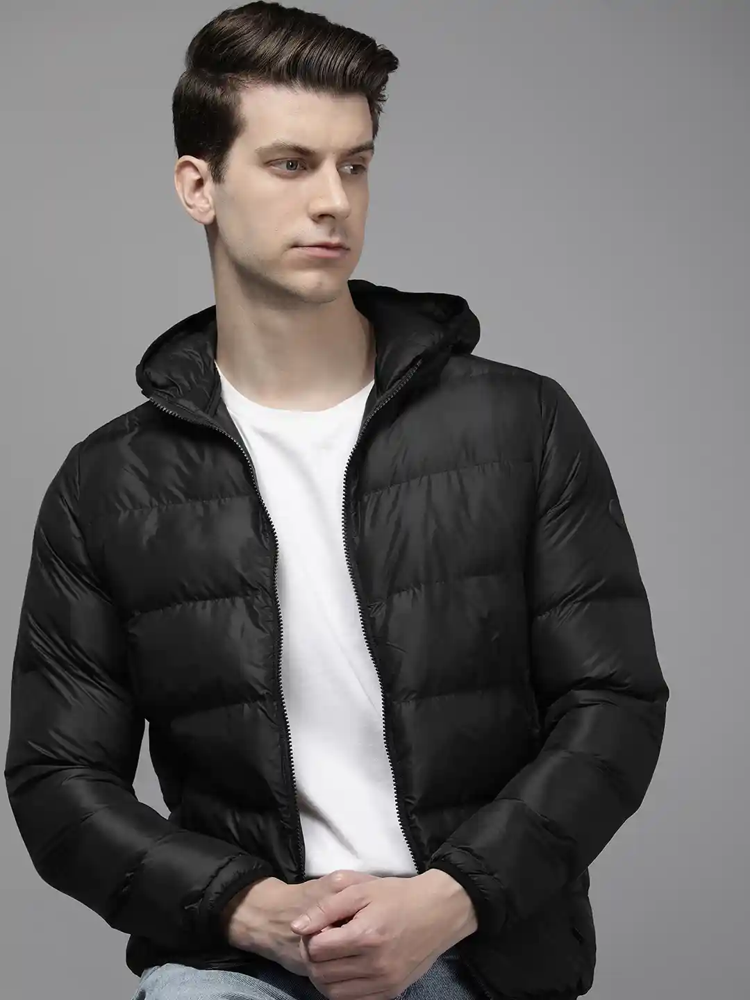 Buy Van Heusen Lightweight Rapid-Dry Hooded Padded Jacket