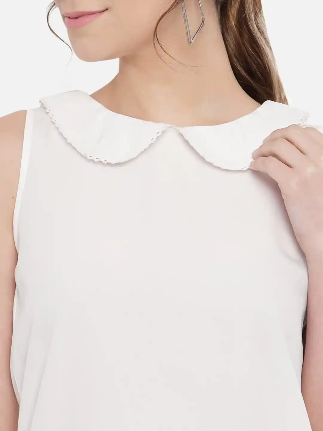 Buy BAESD Peter Pan Collar Sleeveless Top Tops for Women