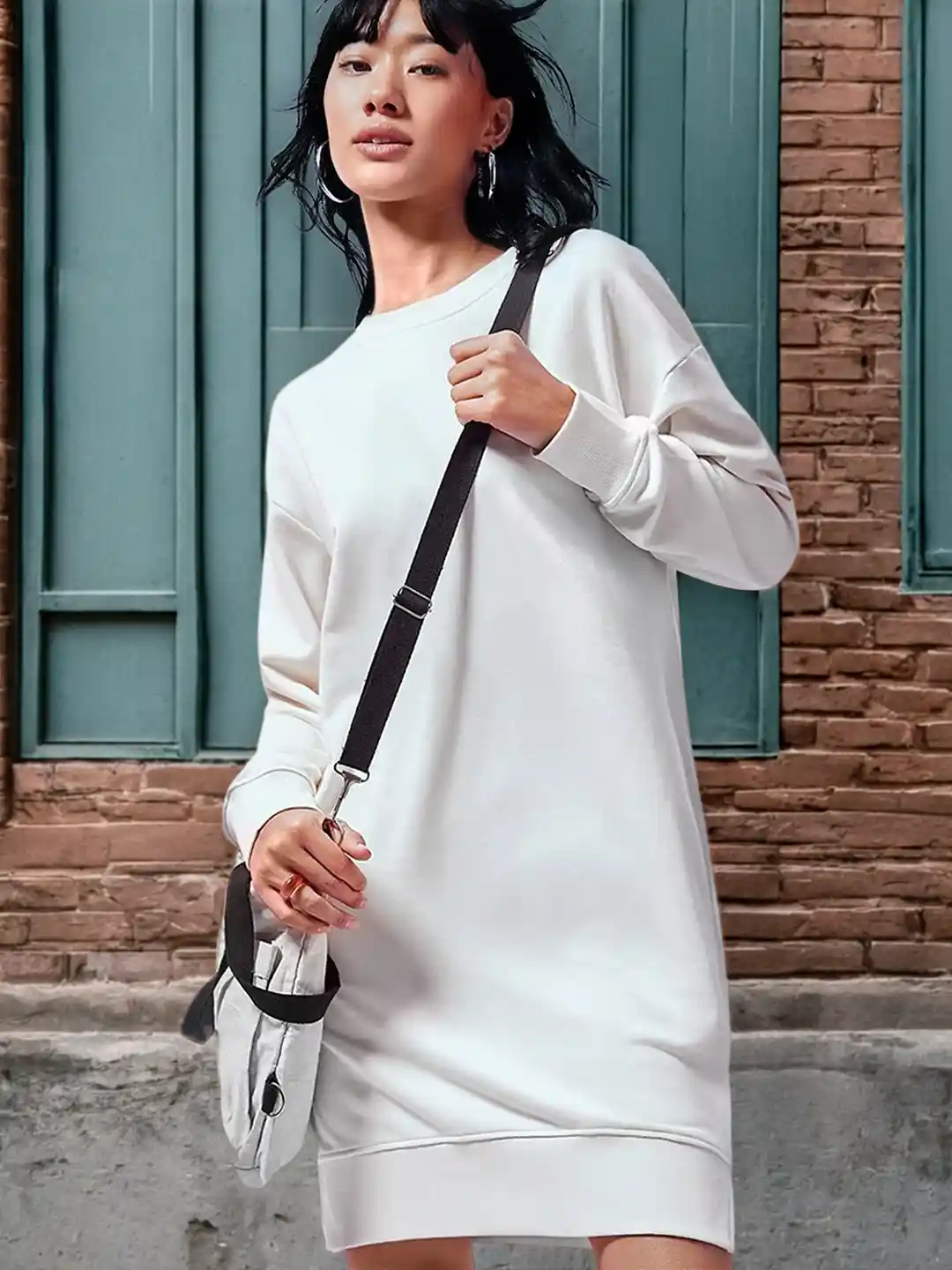 Buy Bewakoof Women Oversized Sweatshirt Dress Dresses for Women