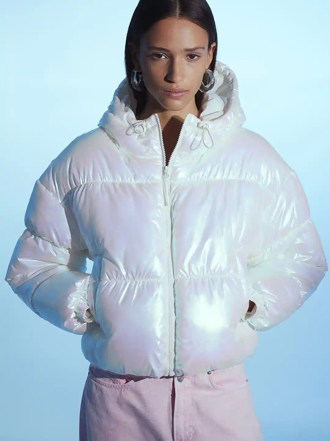 H&m Hooded Lightweight Puffer Jacket H&M Hooded Puffer Jacket