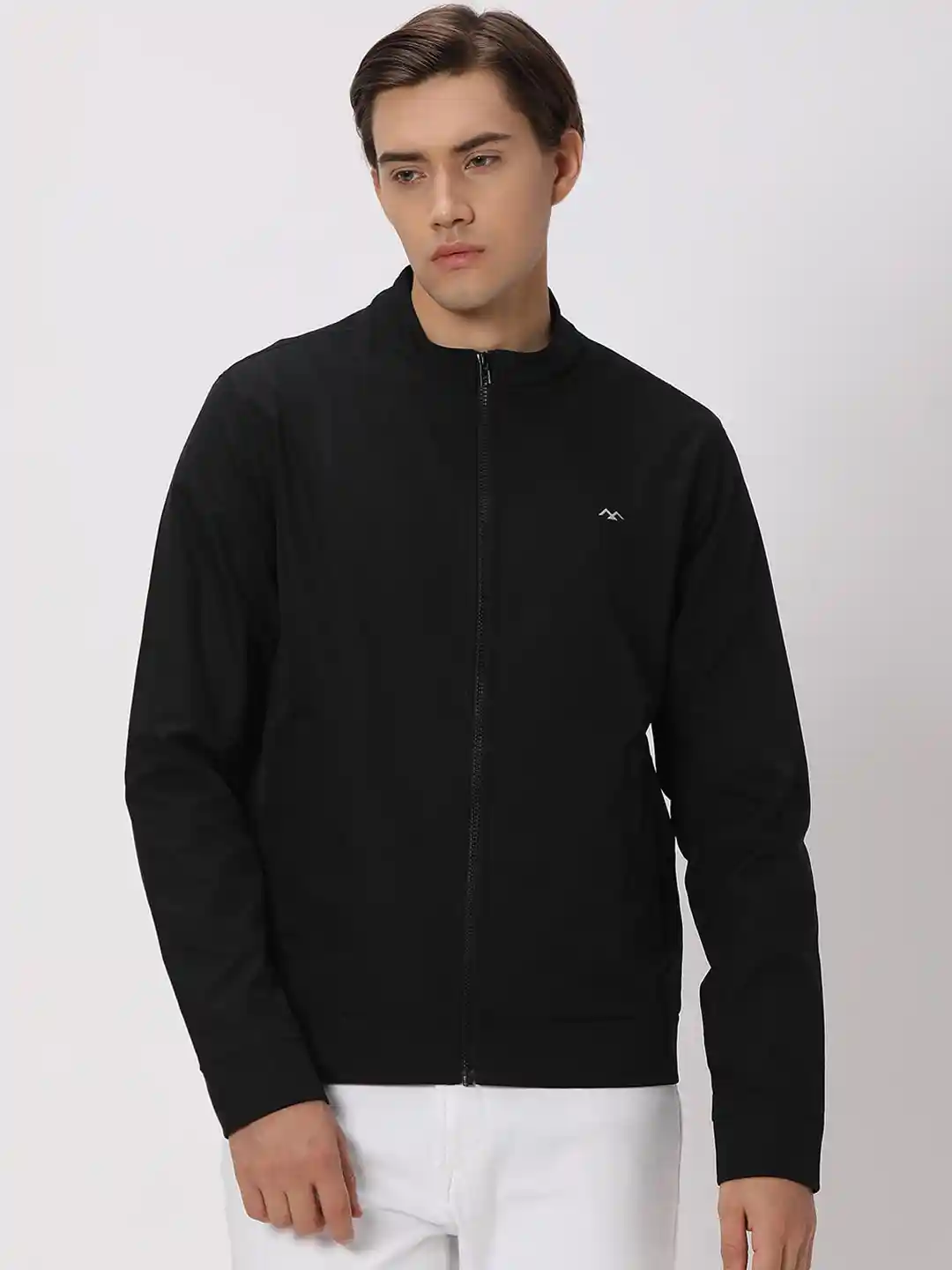 Buy Mufti Stand Collar Long Sleeves Tailored Jacket Jackets for