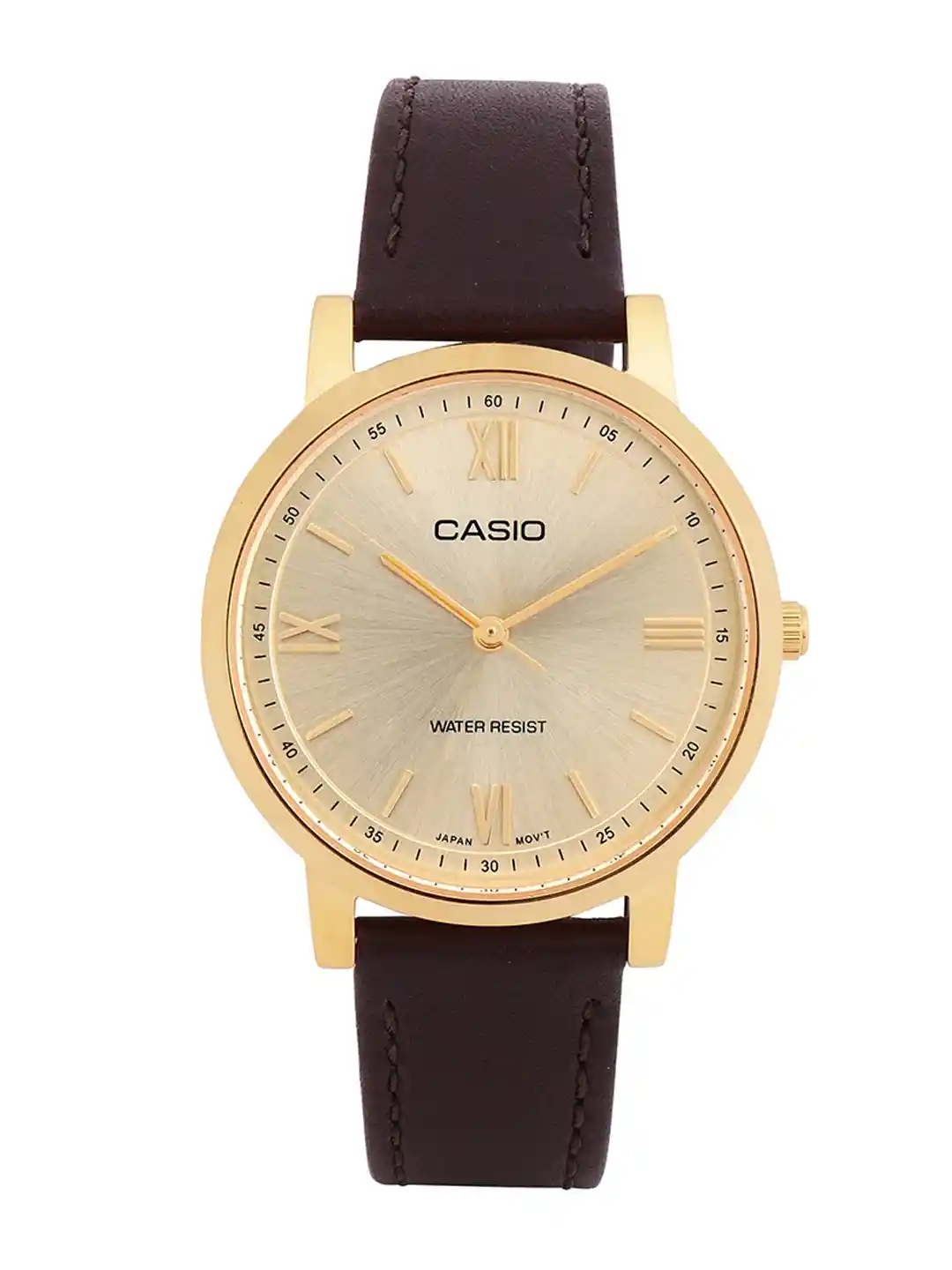 Buy CASIO Women Leather Straps Water Resistance Analogue Watch