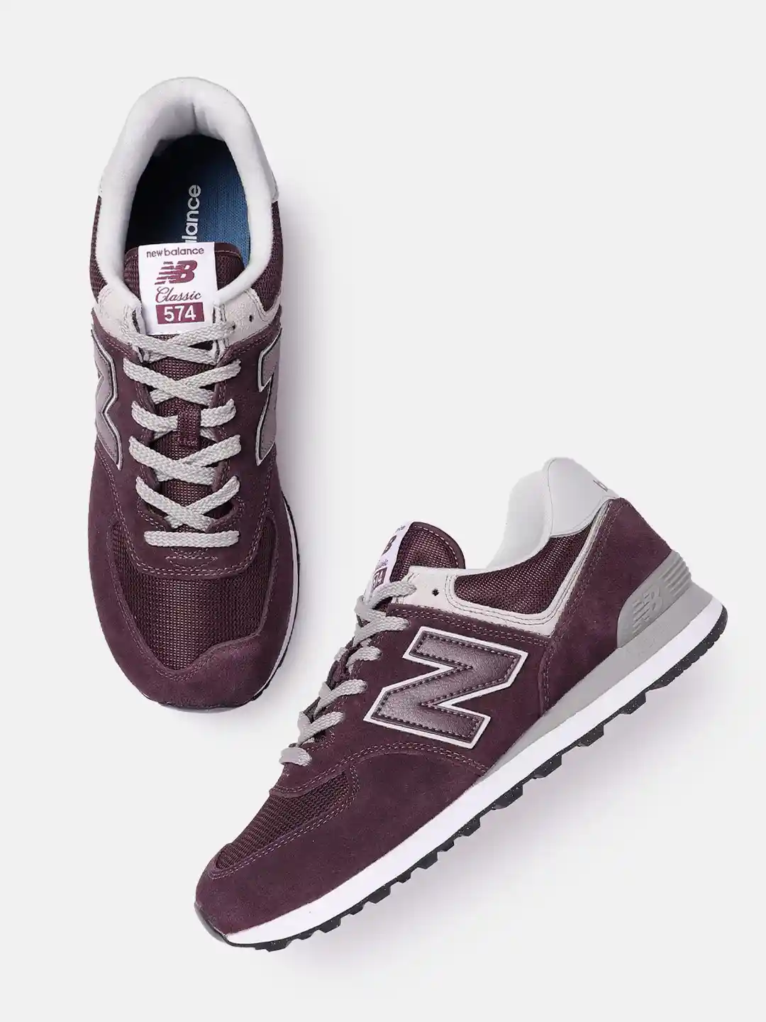 Buy New Balance 574 BURGUNDY Men Casual Shoes Casual Shoes for