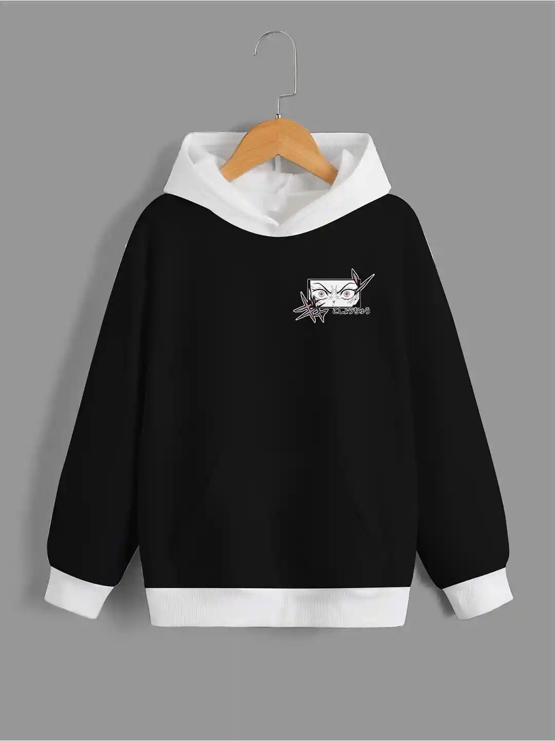 Buy BAESD Boys Demon Slayer Printed Hooded Long Sleeves Relaxed