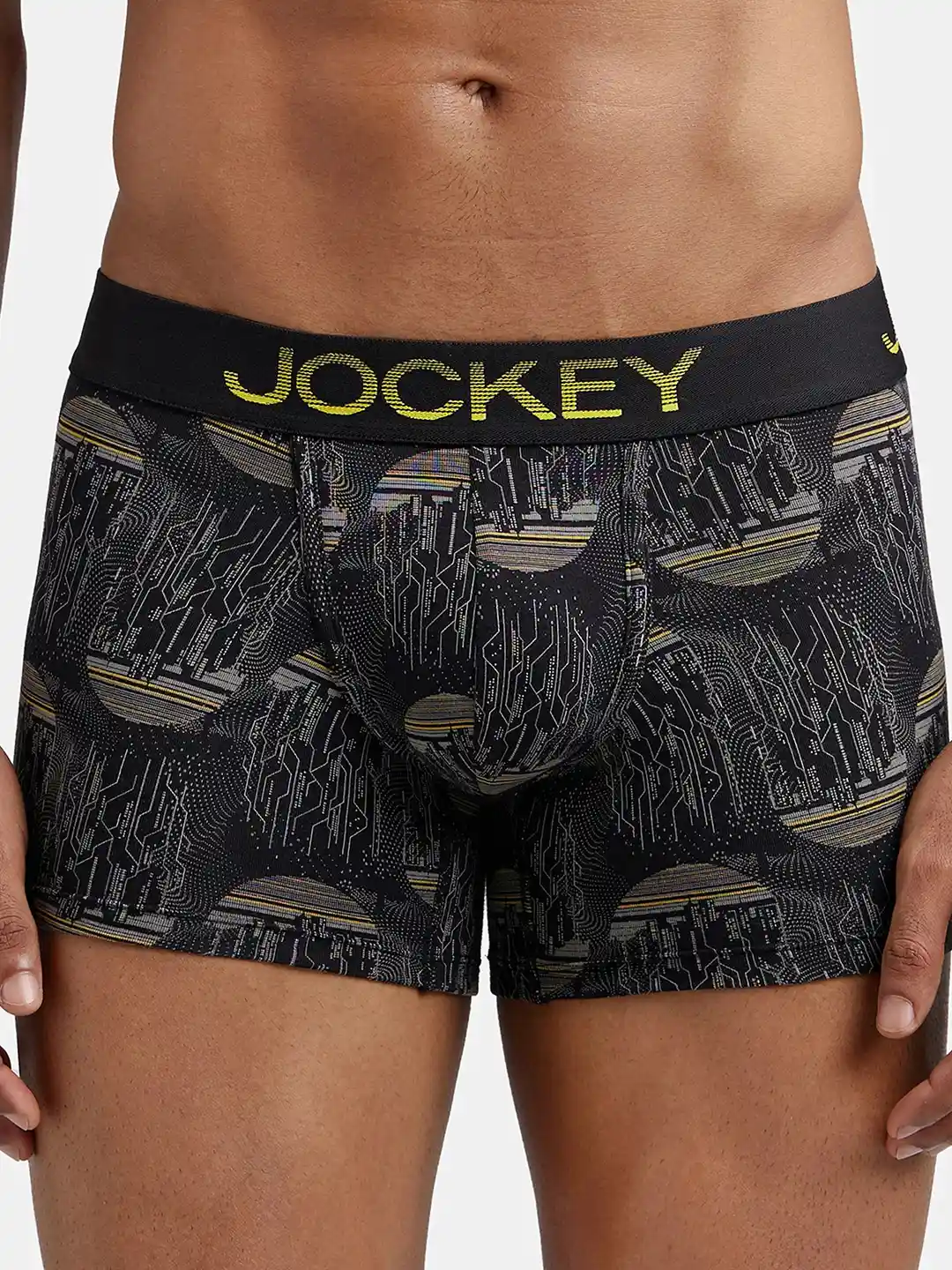 Buy Jockey Super Combed Cotton Stretch Printed Trunk with