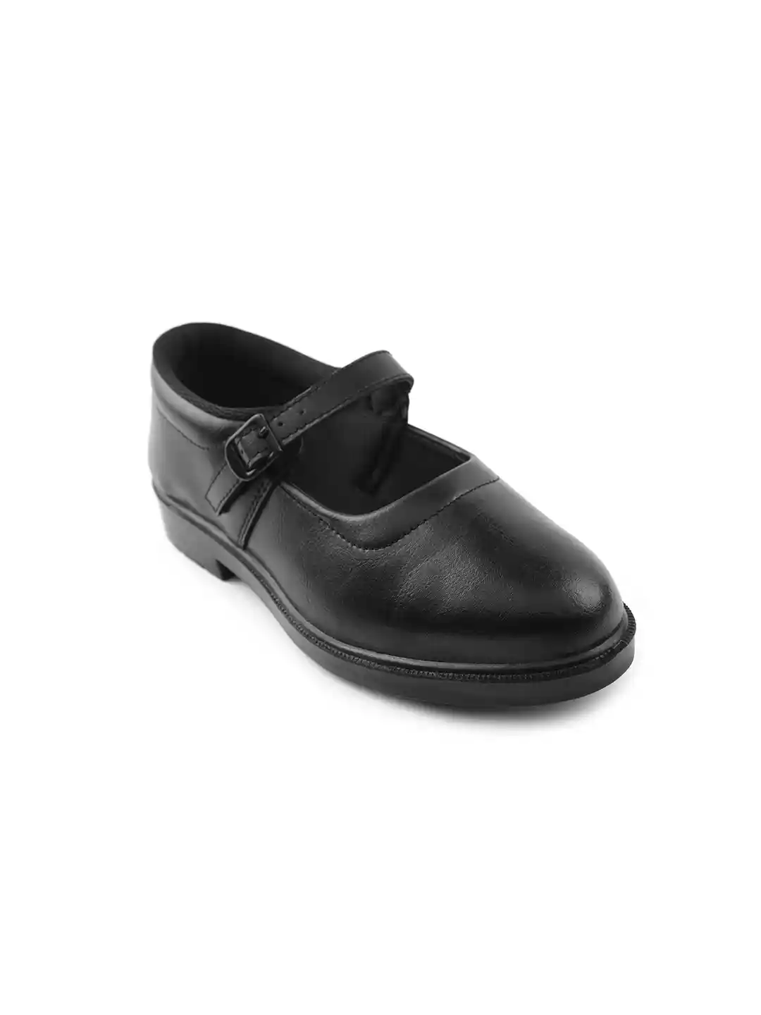 Liberty Prefect Girls Black Buckle School Shoes