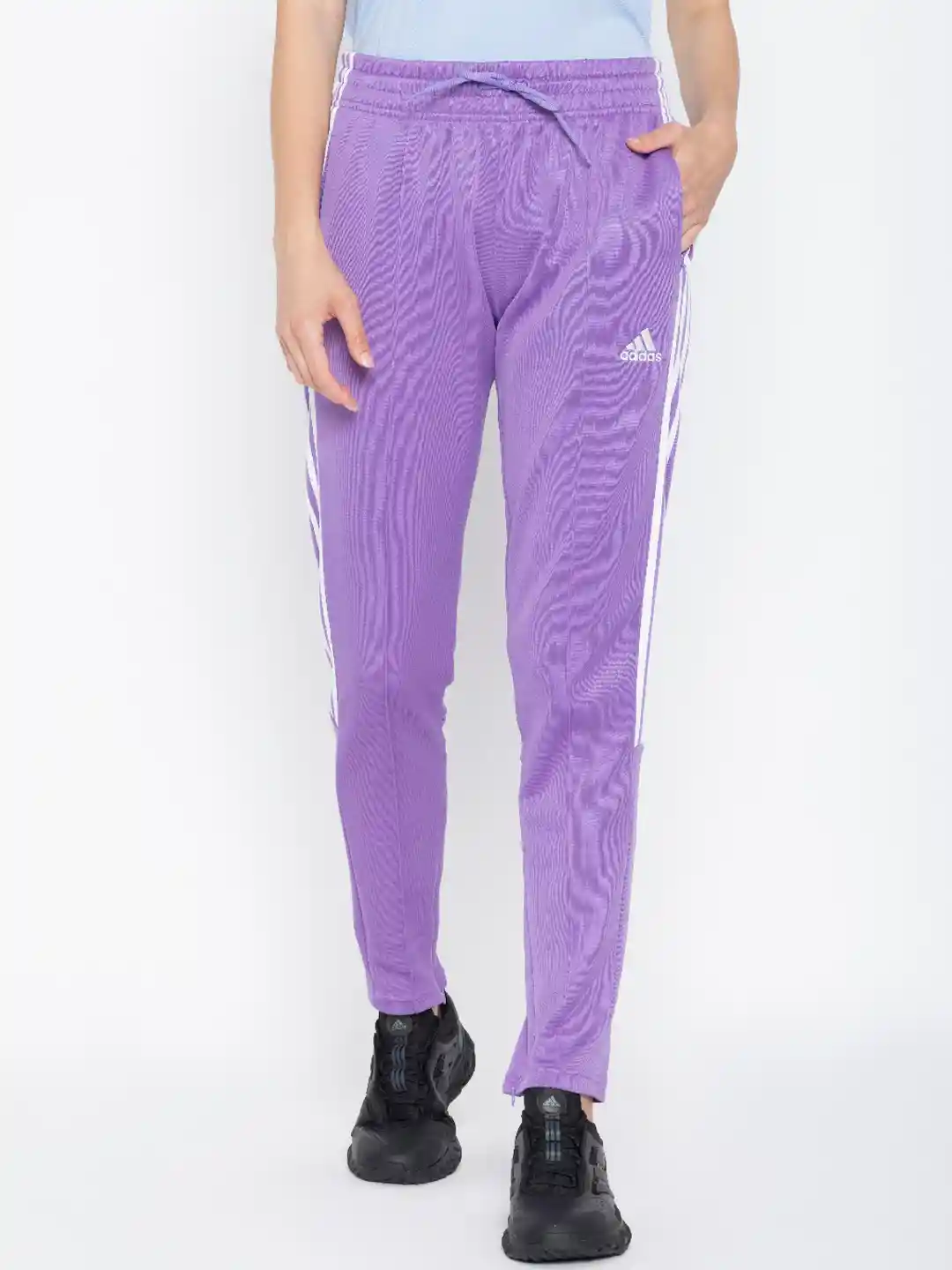 Purple Adidas Track Pants For Girl ADIDAS Women W TIRO ADV TP Side