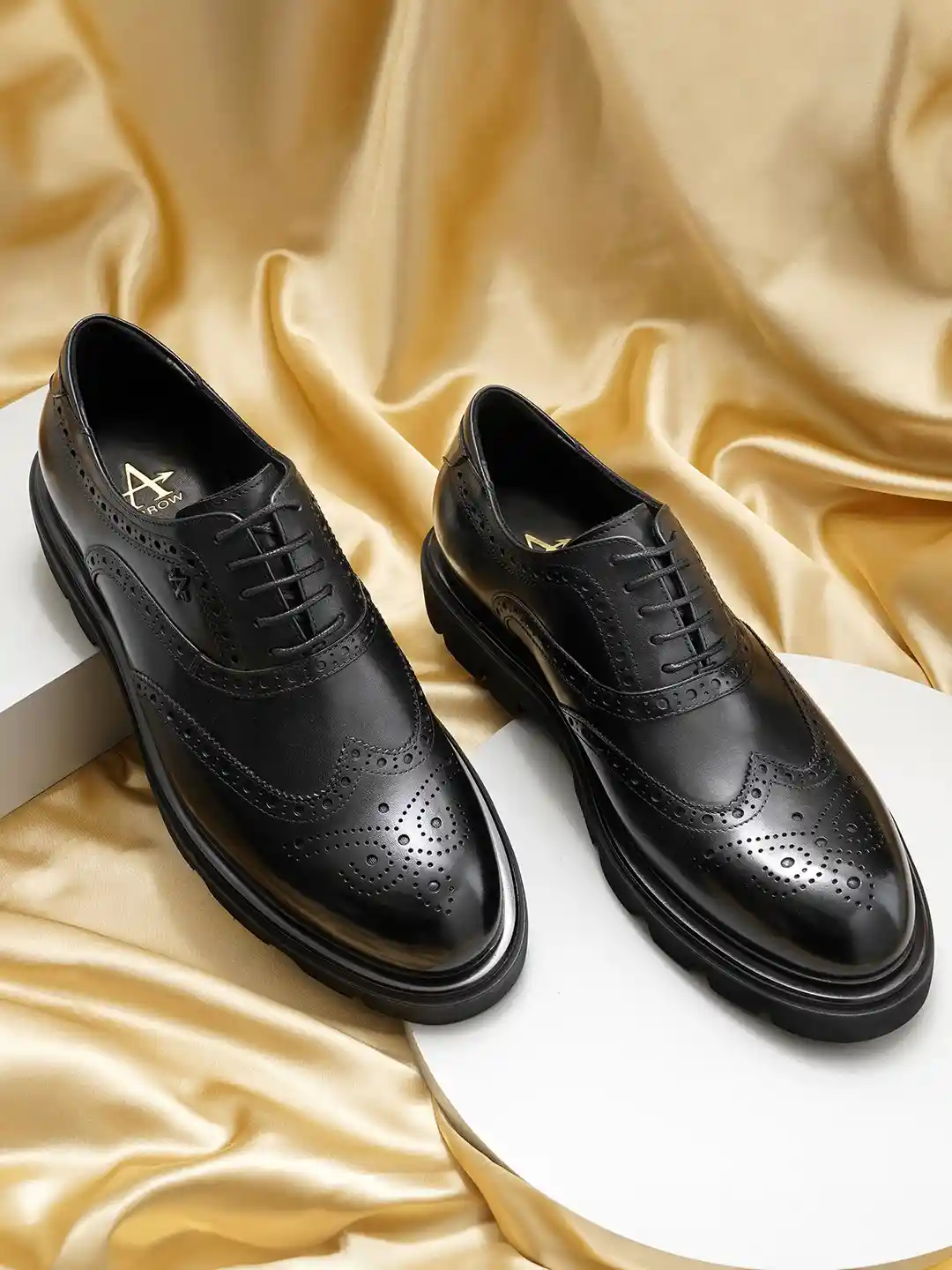 Buy Arrow Men TORIAL Textured Genuine Leather Formal Brogues