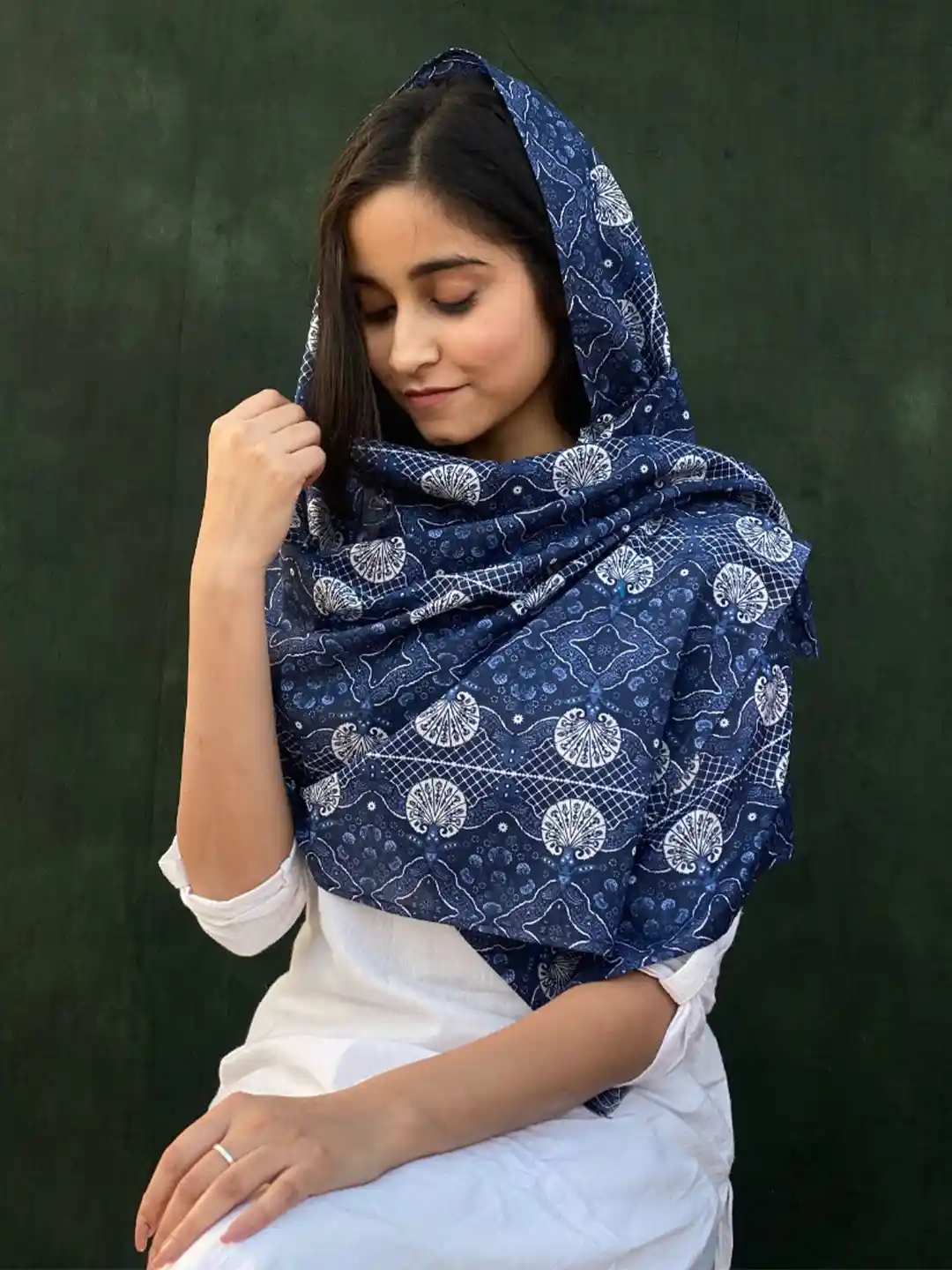 Silk Scarves Cotton Scarf For Women BUTA BUTI Women Floral Printed