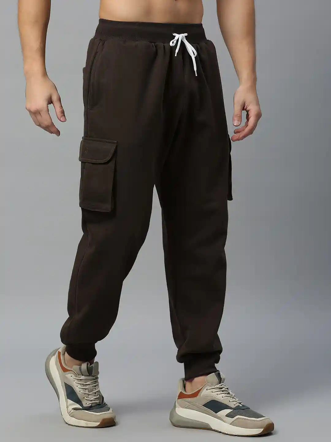 Aesthetic Baggy Cargo Pants Men Buy AESTHETIC NATION Men Mid-Rise