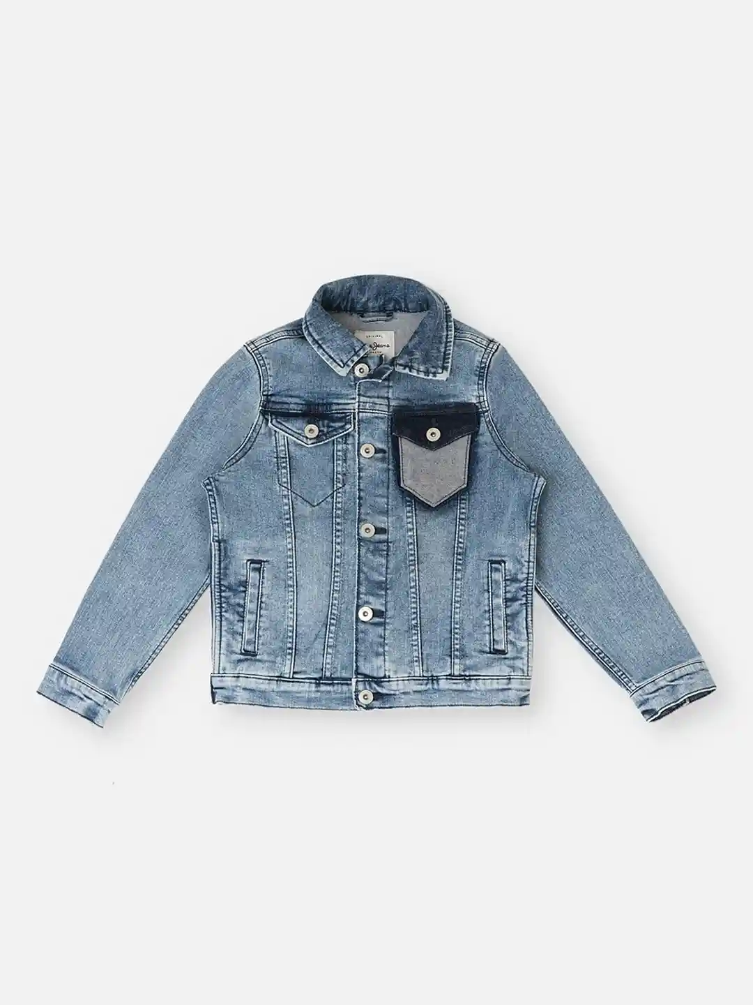 Buy Pepe Jeans Boys Washed Pure Cotton Denim Jacket Jackets for