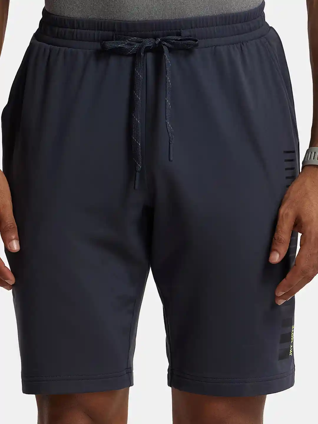 Buy Soft Touch Microfiber Stretch Shorts with Back Zipper Pocket