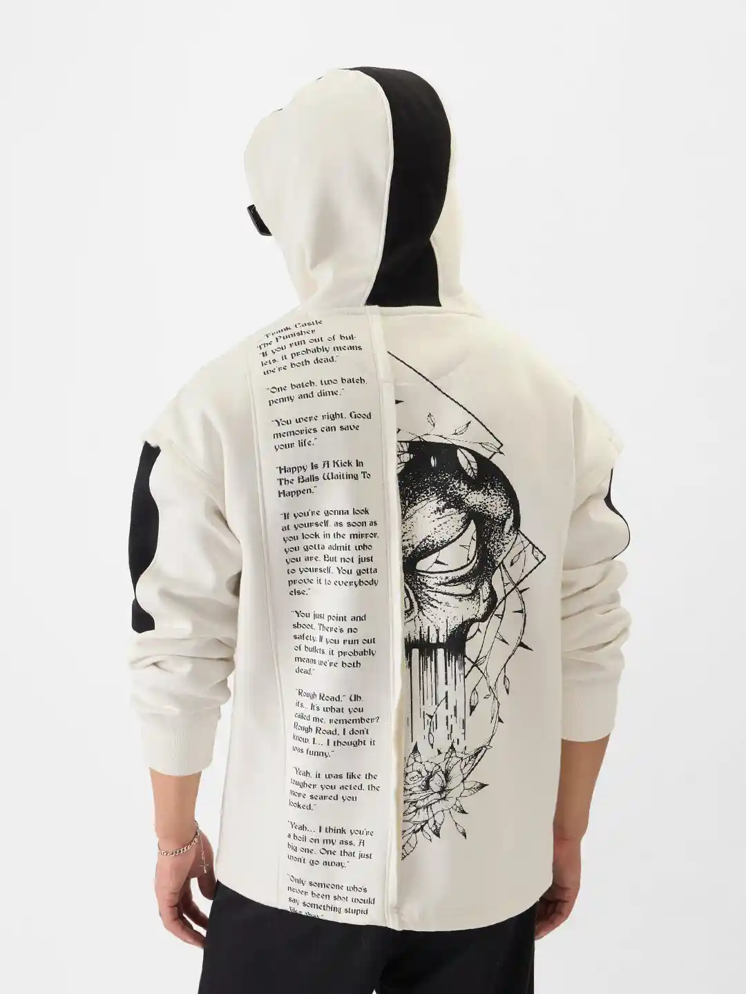 Buy The Souled Store White Typography Printed Hooded Pullover