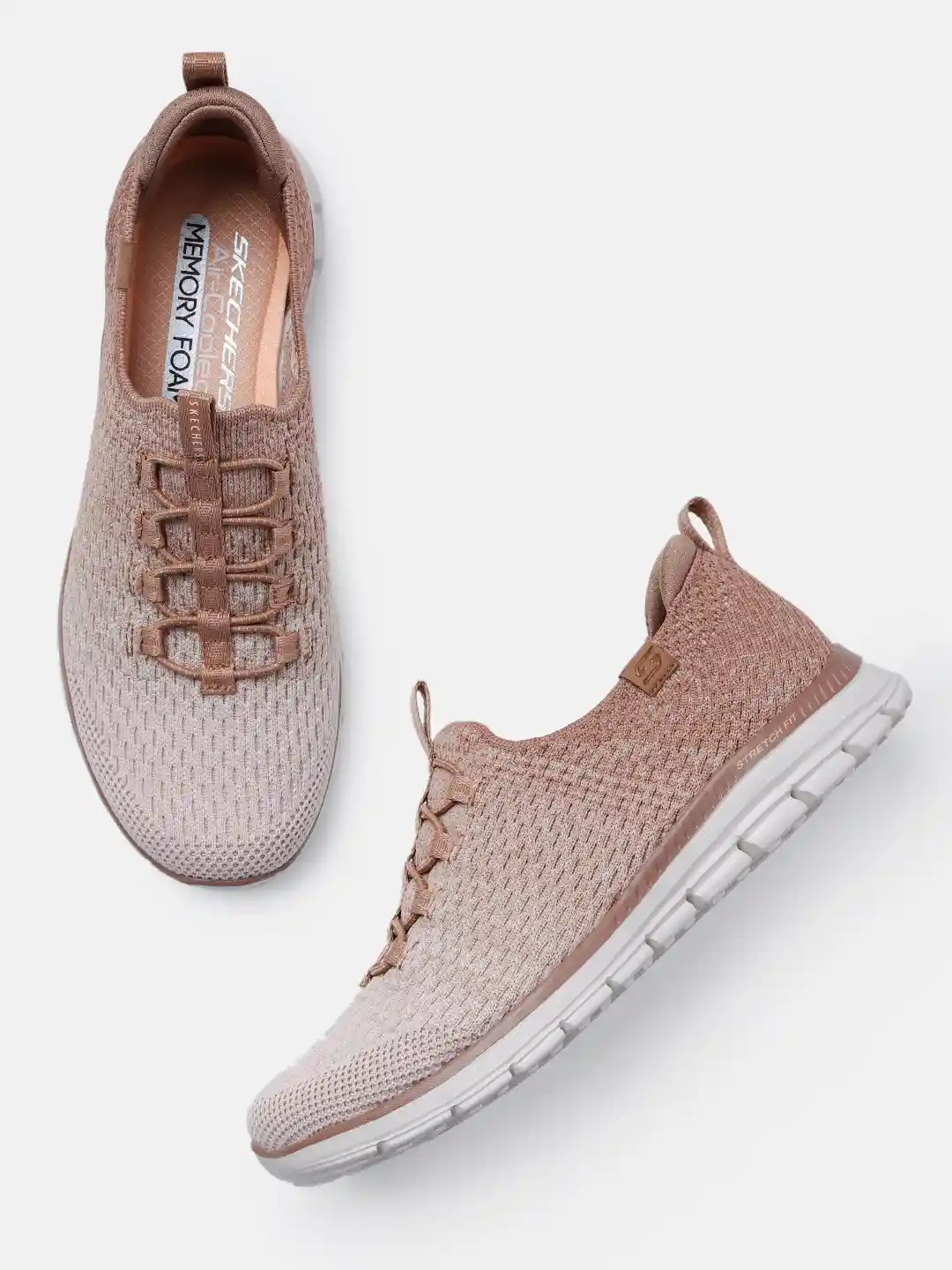 Buy Skechers Women Textured Colourblocked Luminate Love Struck