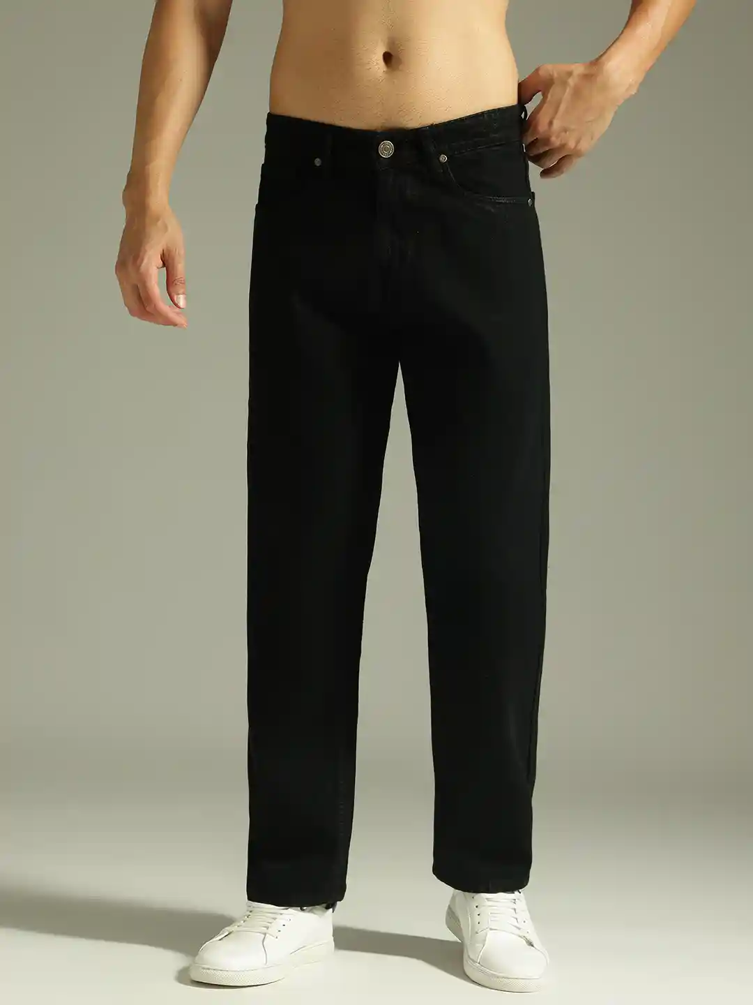 Buy DENNISON Men Korean Baggy Fit Non Stretchable Cotton Jeans