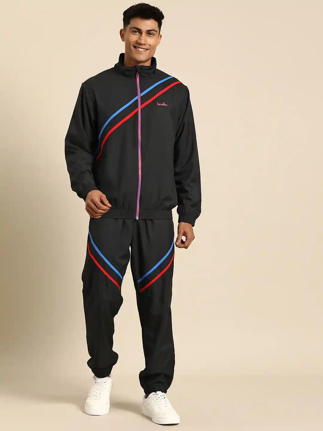 Buy United Colors of Benetton Shoulder Tape Detail Mock Neck