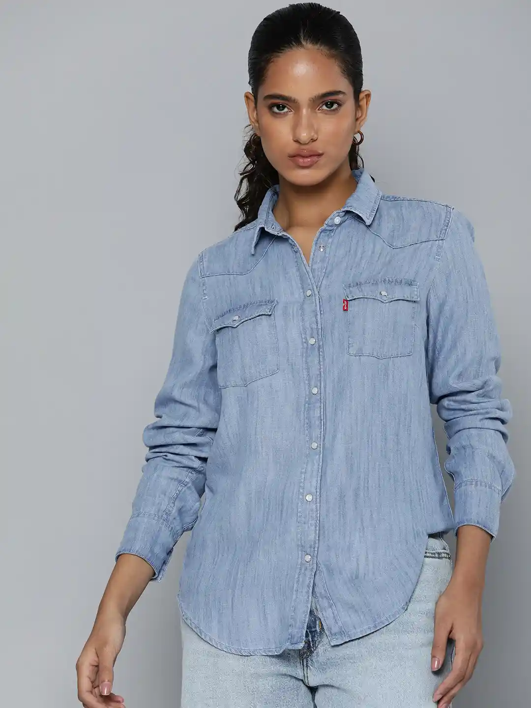 Levi's Denim Womens Jean Shirts For Sale Levis Women Chambray