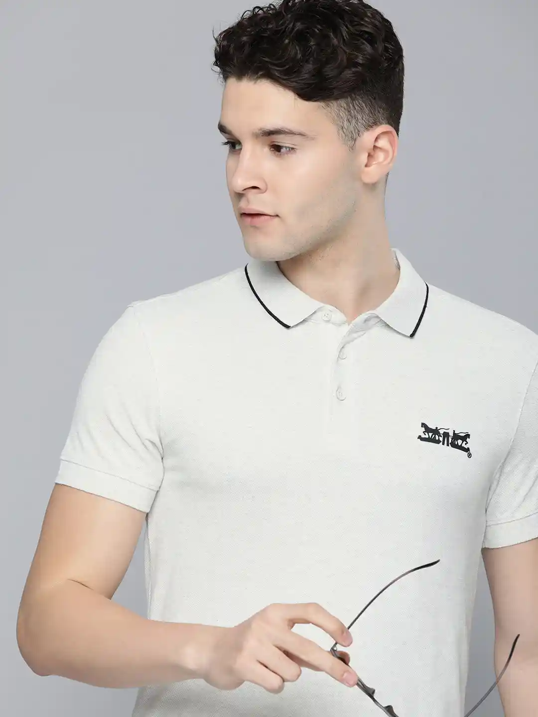Buy Levis Men Polo Collar Pure Cotton Slim Fit T-shirt Tshirts