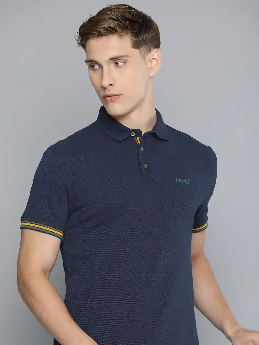 Levis Polo Collar Pure Cotton Slim Fit T-shirt